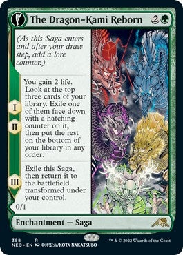 Image for The Dragon-Kami Reborn (Showcase) (Kamigawa: Neon Dynasty) (358) - Magic: The Gathering