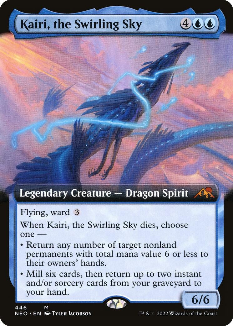 Image for Kairi, the Swirling Sky (Extended Art) (Kamigawa: Neon Dynasty) (446) - Magic: The Gathering
