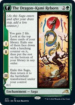 Image for The Dragon-Kami Reborn (Extended Art) (Kamigawa: Neon Dynasty) (473) - Magic: The Gathering
