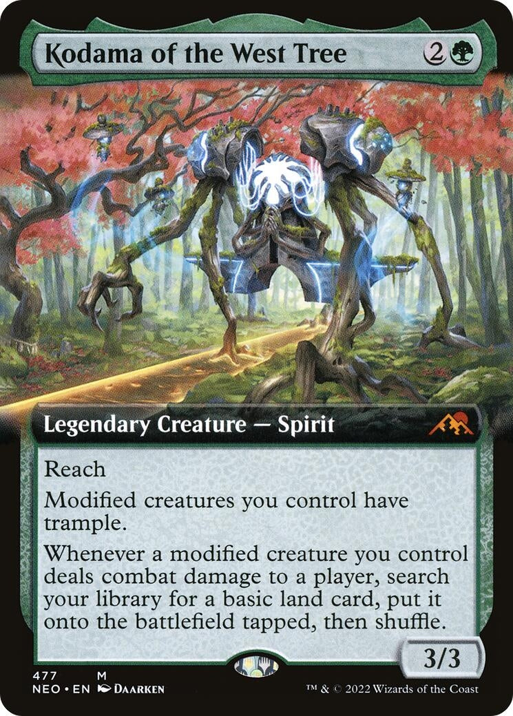 Image for Kodama of the West Tree (Extended Art) (Kamigawa: Neon Dynasty) (477) - Magic: The Gathering