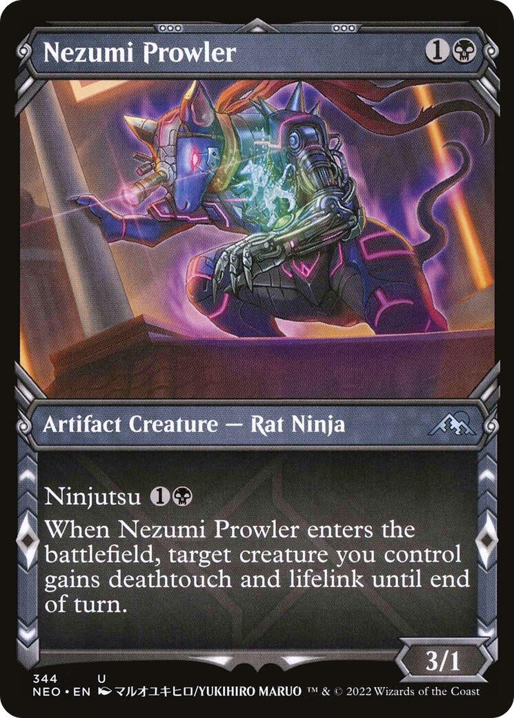 Image for Nezumi Prowler (Showcase) (Kamigawa: Neon Dynasty) (344) - Magic: The Gathering