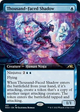 Image for Thousand-Faced Shadow (Extended Art) (Kamigawa: Neon Dynasty) (451) - Magic: The Gathering