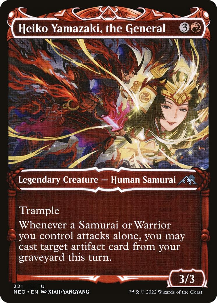 Image for Heiko Yamazaki, the General (Showcase) (Kamigawa: Neon Dynasty) (321) - Magic: The Gathering