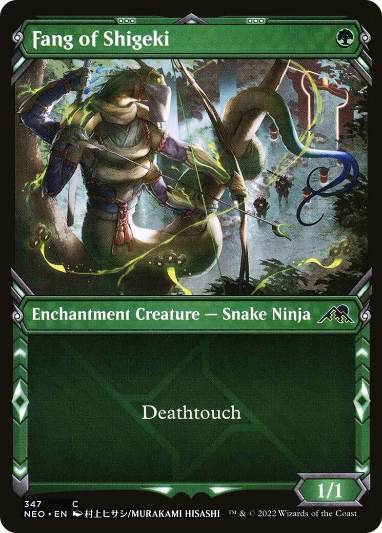 Image for Fang of Shigeki (Showcase) (Kamigawa: Neon Dynasty) (347) - Magic: The Gathering
