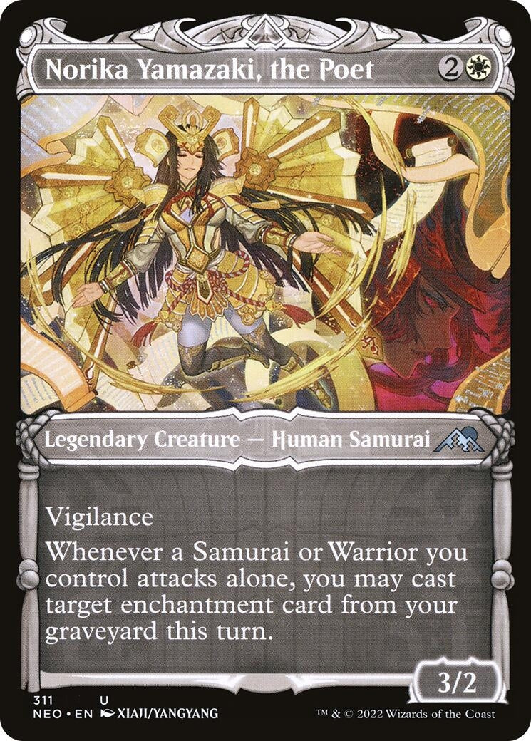 Image for Norika Yamazaki, the Poet (Showcase) (Kamigawa: Neon Dynasty) (311) - Magic: The Gathering