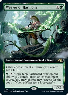 Image for Weaver of Harmony (Extended Art) (Kamigawa: Neon Dynasty) (483) - Magic: The Gathering