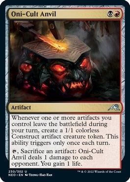 Image for Oni-Cult Anvil (Kamigawa: Neon Dynasty) (230) - Magic: The Gathering