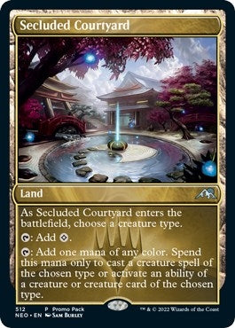 Image for Secluded Courtyard (Promo Pack: Kamigawa: Neon Dynasty) (512) - Magic: The Gathering