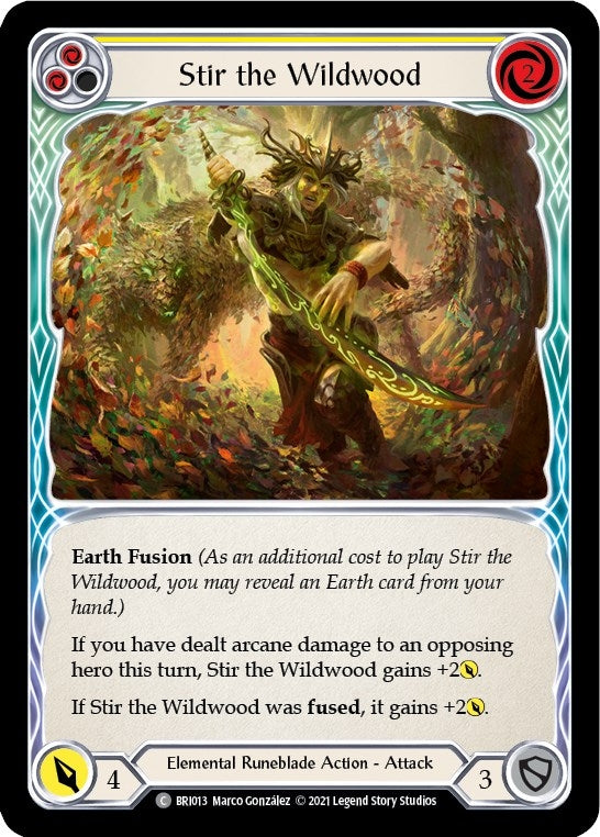 Image for Stir the Wildwood (Yellow) (Blitz Deck: Tales of Aria - Briar) (BRI013) - Flesh and Blood TCG