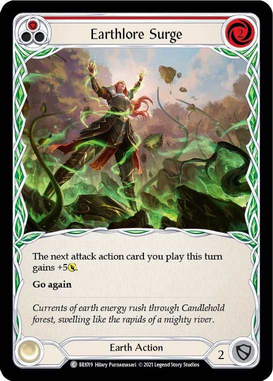 Image for Earthlore Surge (Red) (Blitz Deck: Tales of Aria - Briar) (BRI019) - Flesh and Blood TCG