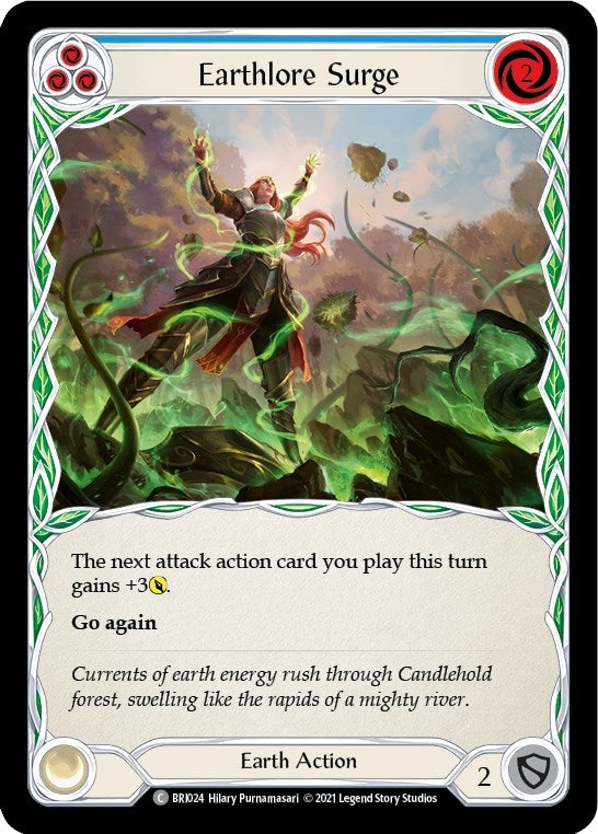 Image for Earthlore Surge (Blue) (Blitz Deck: Tales of Aria - Briar) (BRI024) - Flesh and Blood TCG