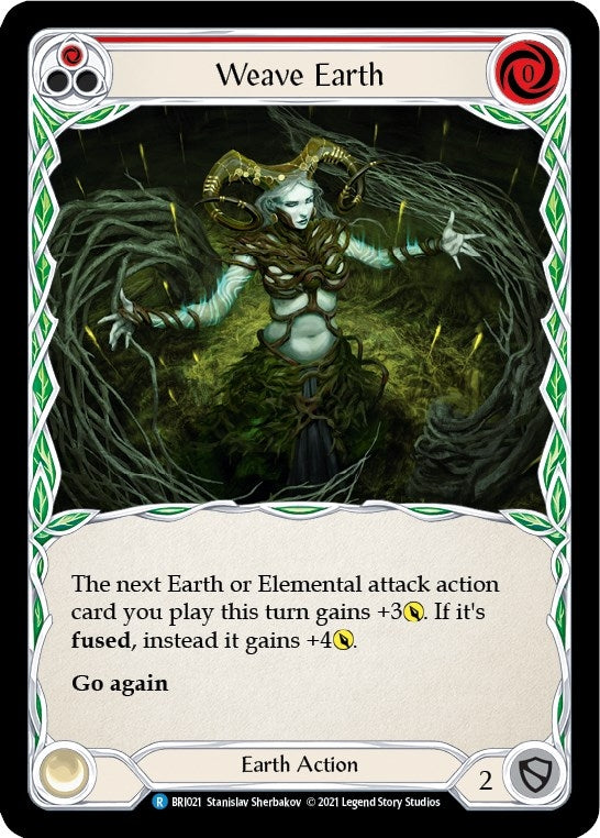 Image for Weave Earth (Red) (Blitz Deck: Tales of Aria - Briar) (BRI021) - Flesh and Blood TCG