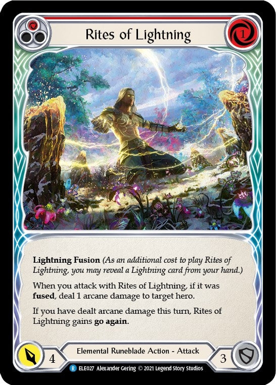 Image for Rites of Lightning (Red) (Blitz Deck: Tales of Aria - Briar) (BRI027) - Flesh and Blood TCG