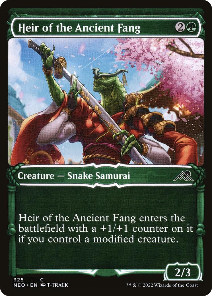 Image for Heir of the Ancient Fang (Showcase) (Kamigawa: Neon Dynasty) (325) - Magic: The Gathering