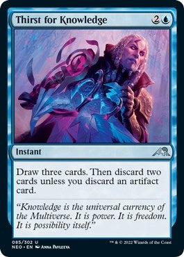 Image for Thirst for Knowledge (Kamigawa: Neon Dynasty) (85) - Magic: The Gathering