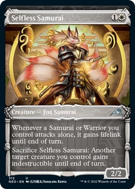 Image for Selfless Samurai (Showcase) (Kamigawa: Neon Dynasty) (312) - Magic: The Gathering