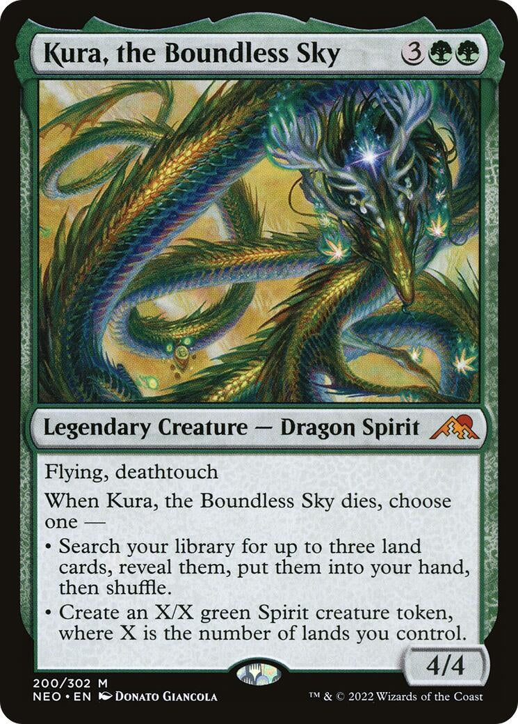Image for Kura, the Boundless Sky (Kamigawa: Neon Dynasty) (200) - Magic: The Gathering