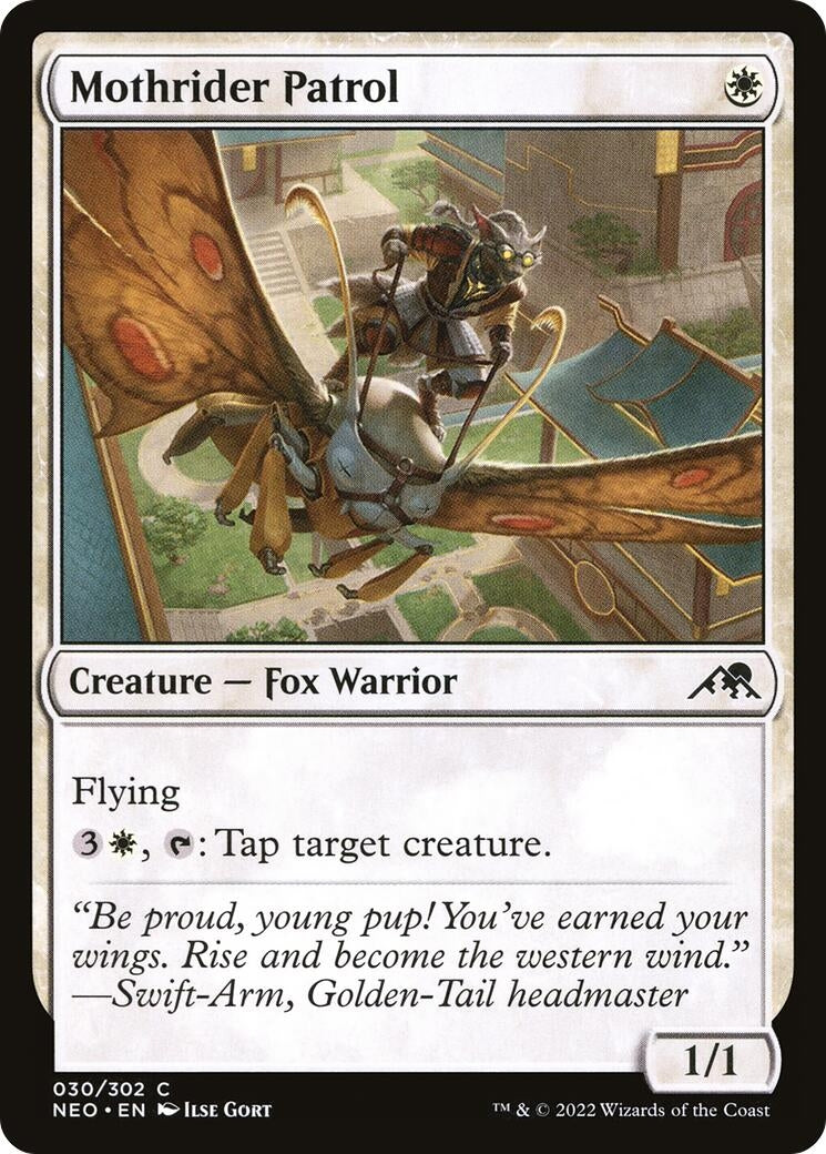 Image for Mothrider Patrol (Kamigawa: Neon Dynasty) (30) - Magic: The Gathering