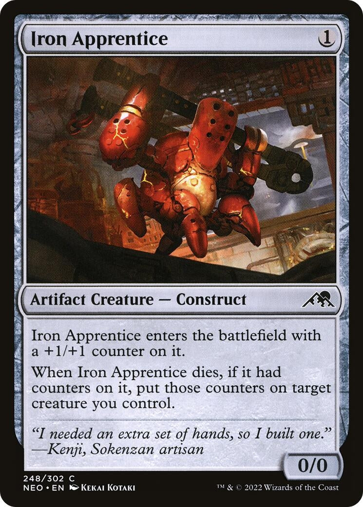 Image for Iron Apprentice (Kamigawa: Neon Dynasty) (248) - Magic: The Gathering