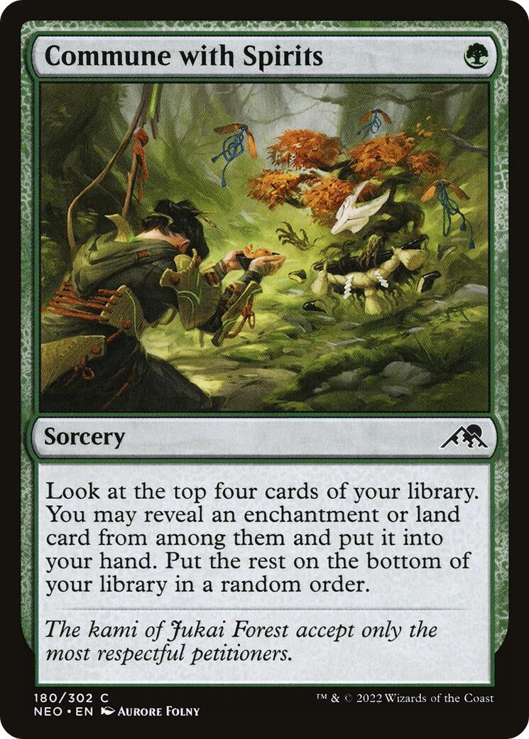 Image for Commune with Spirits (Kamigawa: Neon Dynasty) (180) - Magic: The Gathering