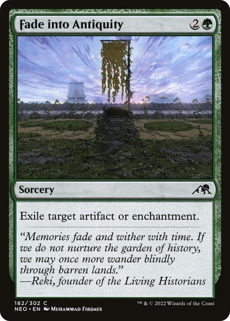 Image for Fade into Antiquity (Kamigawa: Neon Dynasty) (182) - Magic: The Gathering