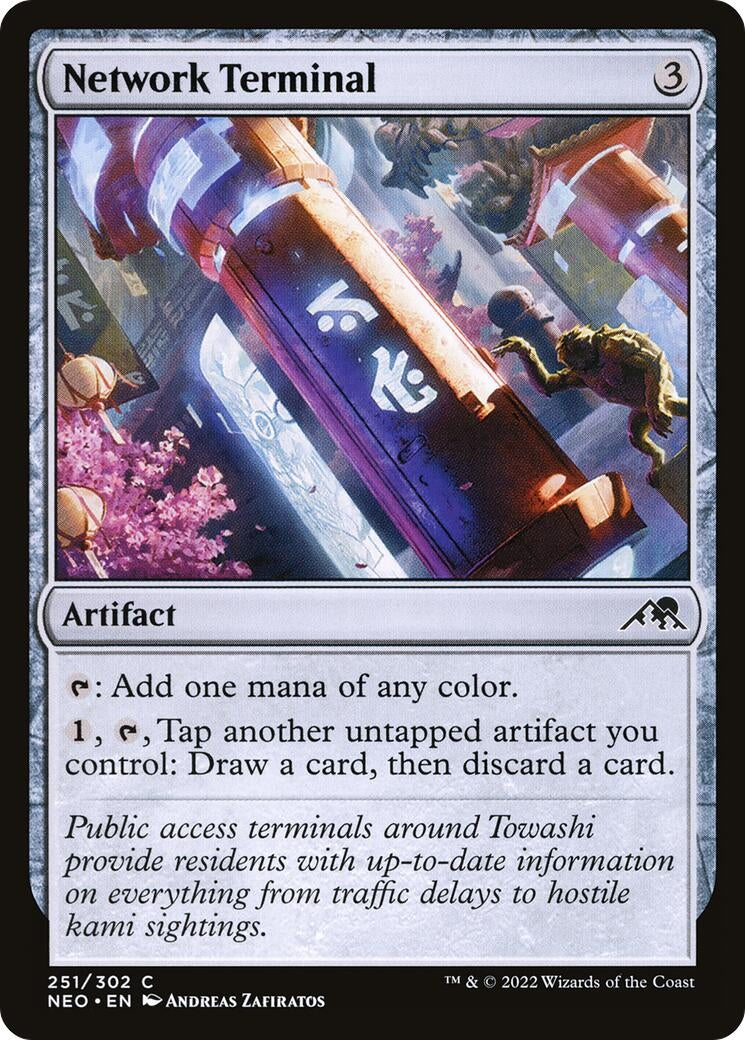 Image for Network Terminal (Kamigawa: Neon Dynasty) (251) - Magic: The Gathering