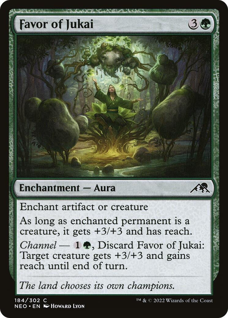 Image for Favor of Jukai (Kamigawa: Neon Dynasty) (184) - Magic: The Gathering
