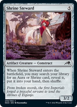 Image for Shrine Steward (Kamigawa: Neon Dynasty) (259) - Magic: The Gathering