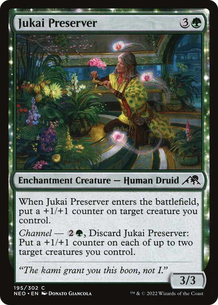 Image for Jukai Preserver (Kamigawa: Neon Dynasty) (195) - Magic: The Gathering