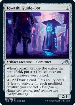 Image for Towashi Guide-Bot (Kamigawa: Neon Dynasty) (262) - Magic: The Gathering