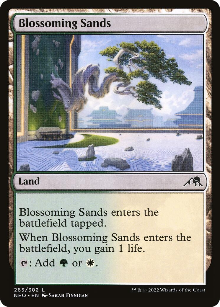Image for Blossoming Sands (Kamigawa: Neon Dynasty) (265) - Magic: The Gathering