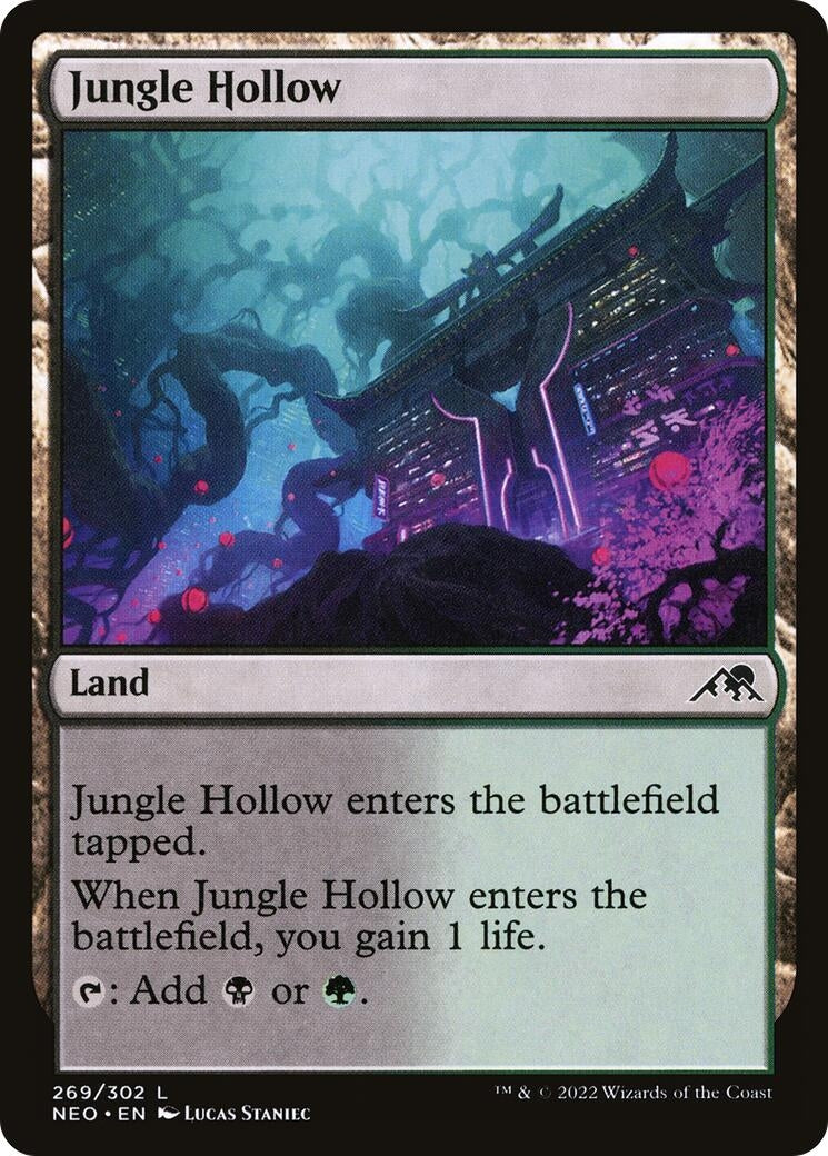 Image for Jungle Hollow (Kamigawa: Neon Dynasty) (269) - Magic: The Gathering