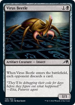 Image for Virus Beetle (Kamigawa: Neon Dynasty) (128) - Magic: The Gathering