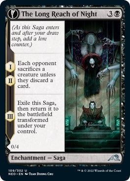 Image for The Long Reach of Night (Kamigawa: Neon Dynasty) (109) - Magic: The Gathering
