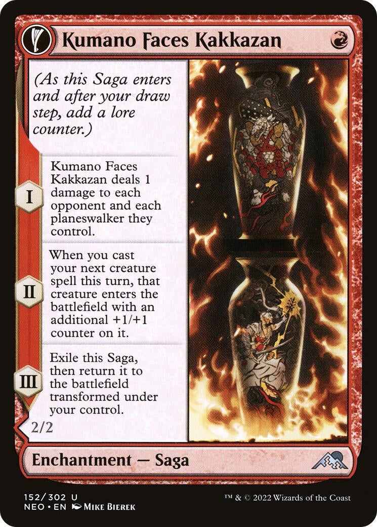 Image for Kumano Faces Kakkazan (Kamigawa: Neon Dynasty) (152) - Magic: The Gathering