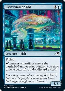 Image for Skyswimmer Koi (Kamigawa: Neon Dynasty) (79) - Magic: The Gathering