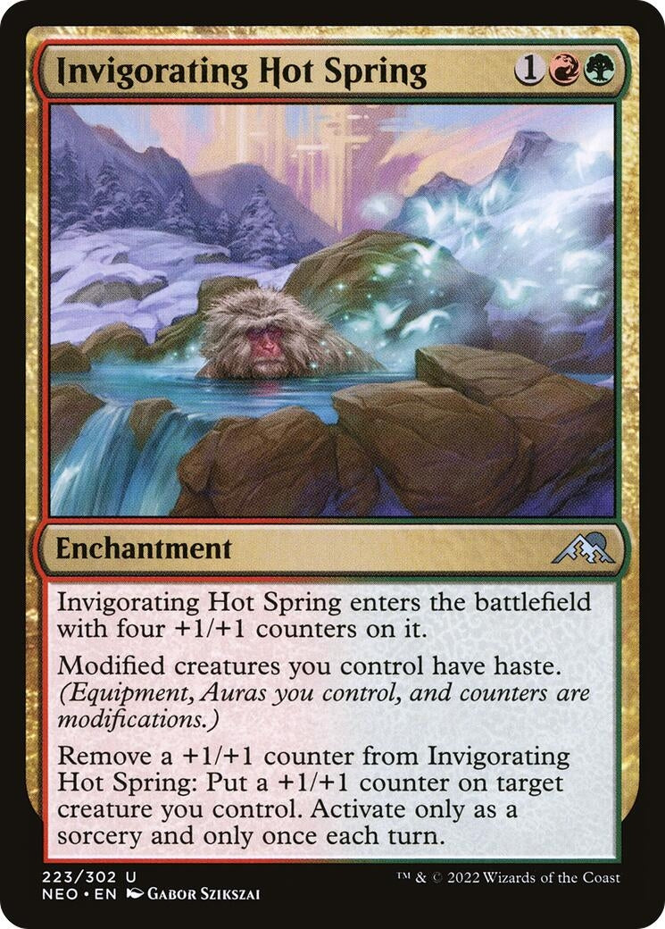 Image for Invigorating Hot Spring (Kamigawa: Neon Dynasty) (223) - Magic: The Gathering