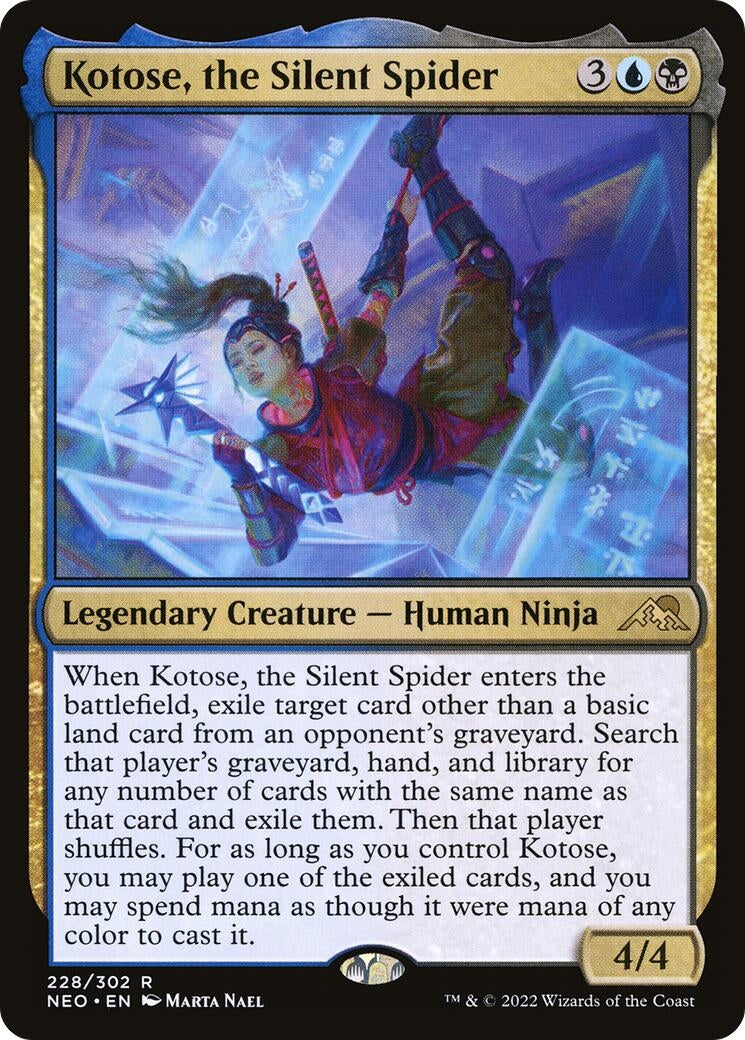 Image for Kotose, the Silent Spider (Kamigawa: Neon Dynasty) (228) - Magic: The Gathering