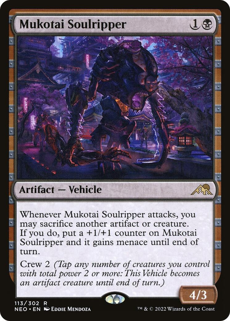 Image for Mukotai Soulripper (Kamigawa: Neon Dynasty) (113) - Magic: The Gathering