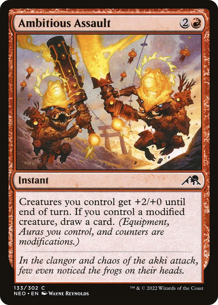 Image for Ambitious Assault (Kamigawa: Neon Dynasty) (133) - Magic: The Gathering