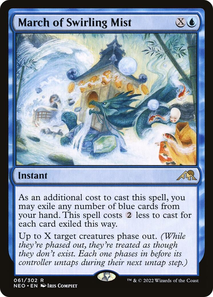 Image for March of Swirling Mist (Kamigawa: Neon Dynasty) (61) - Magic: The Gathering