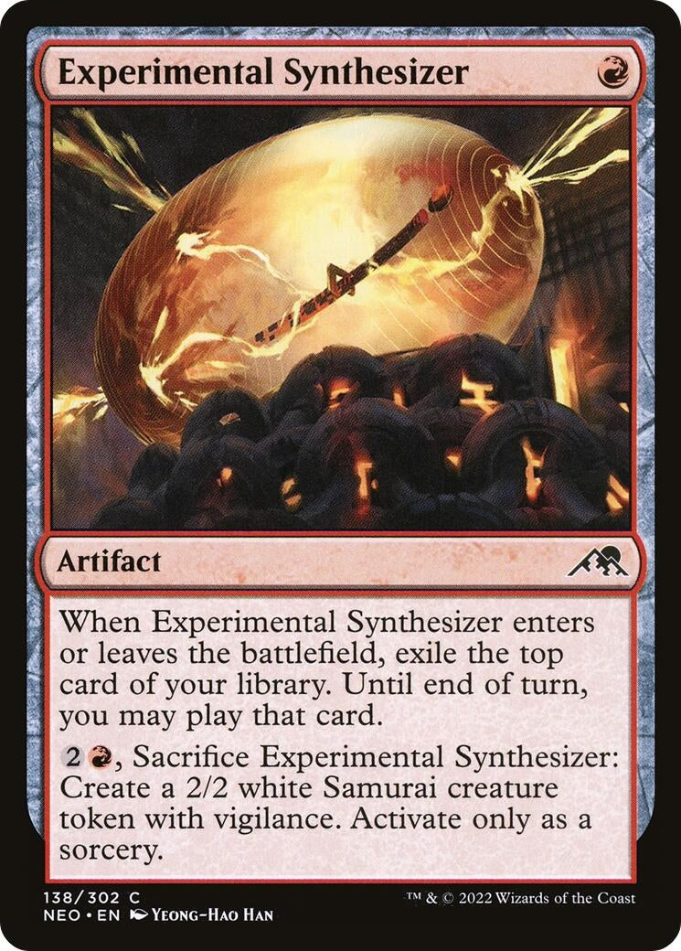 Image for Experimental Synthesizer (Kamigawa: Neon Dynasty) (138) - Magic: The Gathering