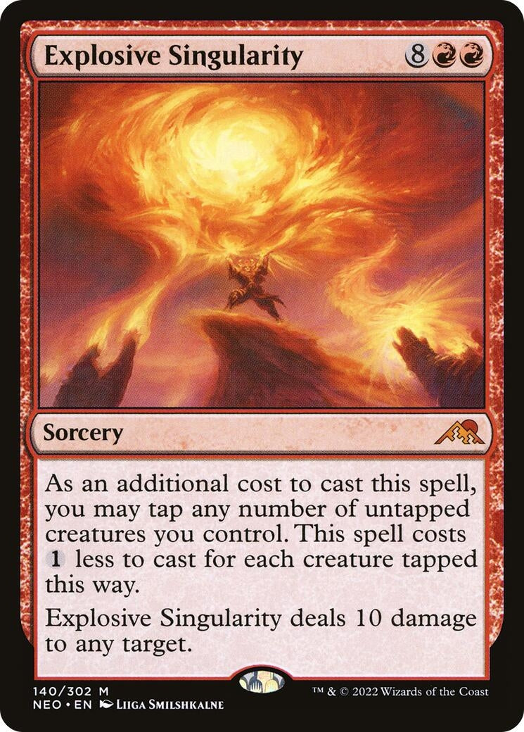 Image for Explosive Singularity (Kamigawa: Neon Dynasty) (140) - Magic: The Gathering