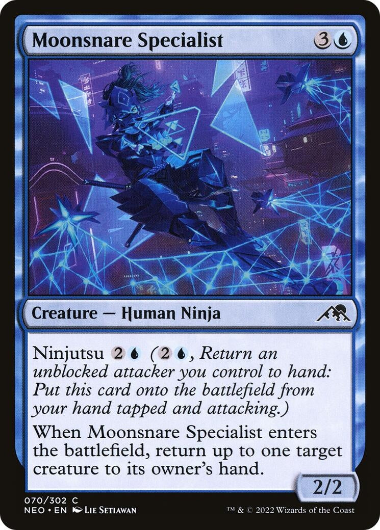 Image for Moonsnare Specialist (Kamigawa: Neon Dynasty) (70) - Magic: The Gathering