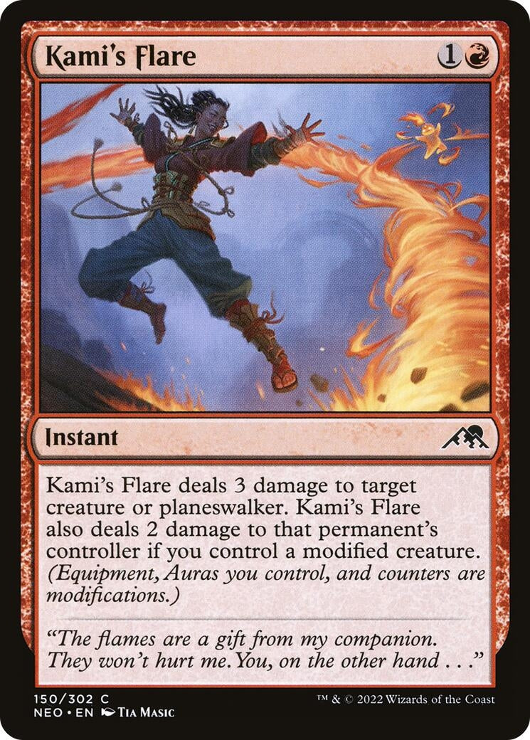 Image for Kami's Flare (Kamigawa: Neon Dynasty) (150) - Magic: The Gathering