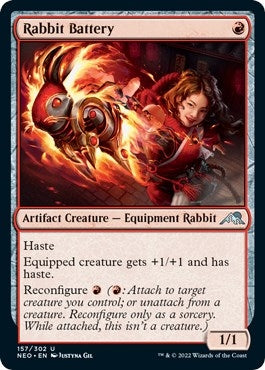 Image for Rabbit Battery (Kamigawa: Neon Dynasty) (157) - Magic: The Gathering