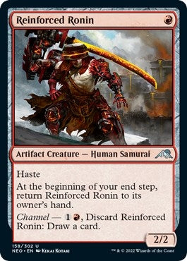 Image for Reinforced Ronin (Kamigawa: Neon Dynasty) (158) - Magic: The Gathering
