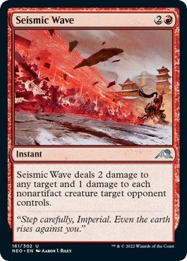 Image for Seismic Wave (Kamigawa: Neon Dynasty) (161) - Magic: The Gathering
