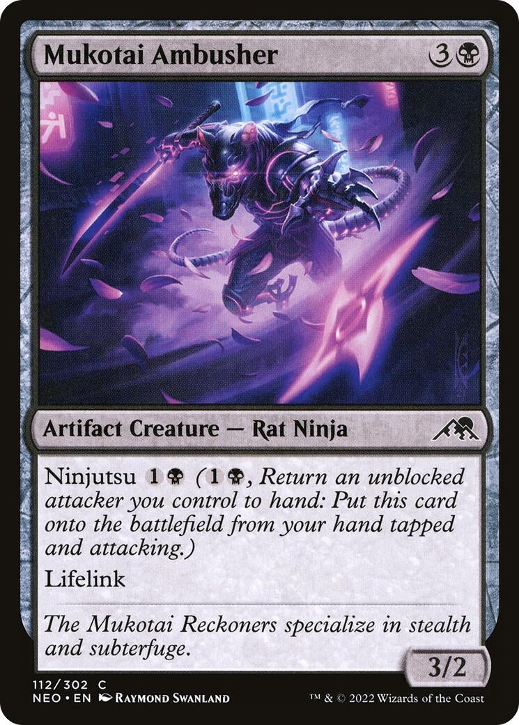 Image for Mukotai Ambusher (Kamigawa: Neon Dynasty) (112) - Magic: The Gathering