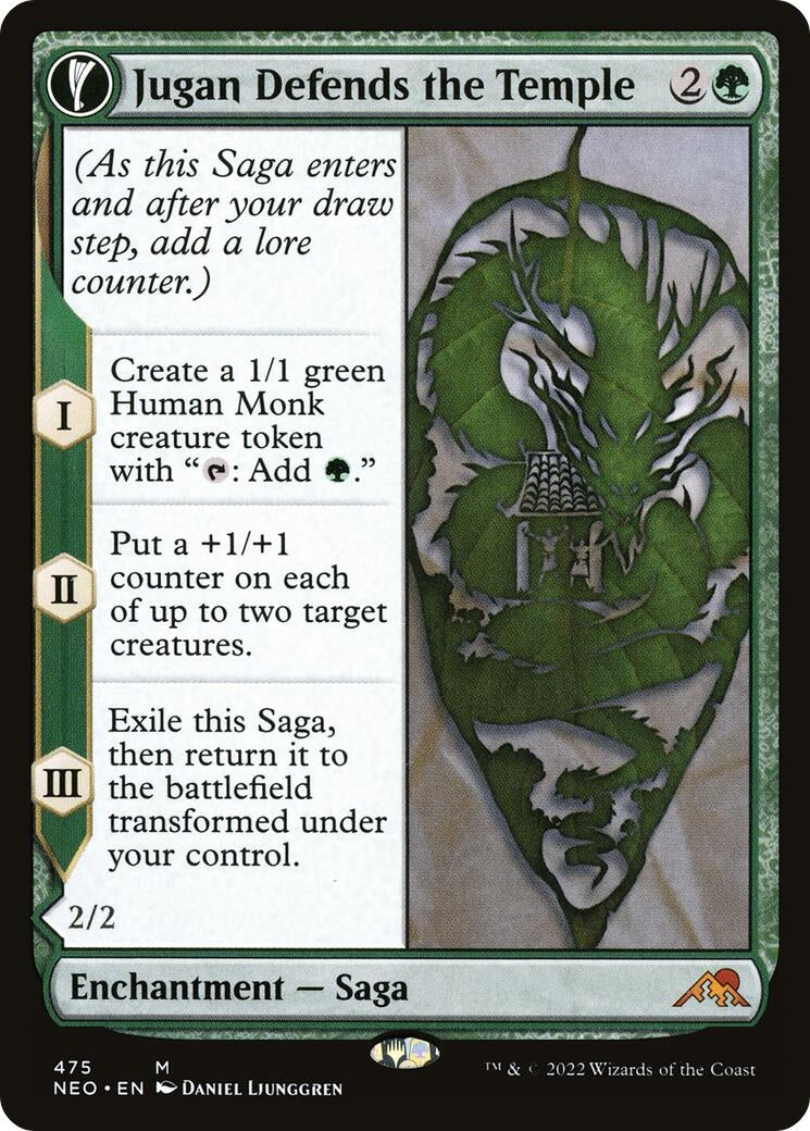 Image for Jugan Defends the Temple (Extended Art) (Kamigawa: Neon Dynasty) (475) - Magic: The Gathering